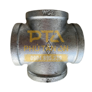 Thập ren mạ kẽm, nối chữ thập ren, 4 đầu ren trong TQ